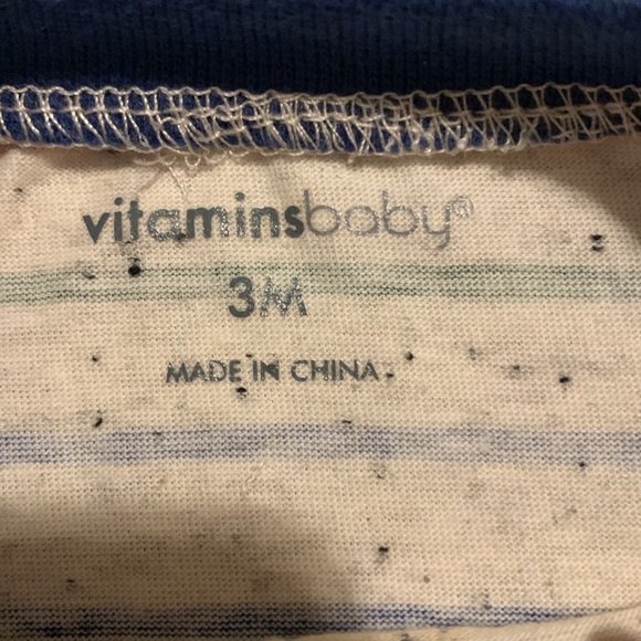 NWT Vitamins Baby Stay Wild Striped Colorful Long Sleeve Shirt (3 Mos.) - Picture 5 of 5